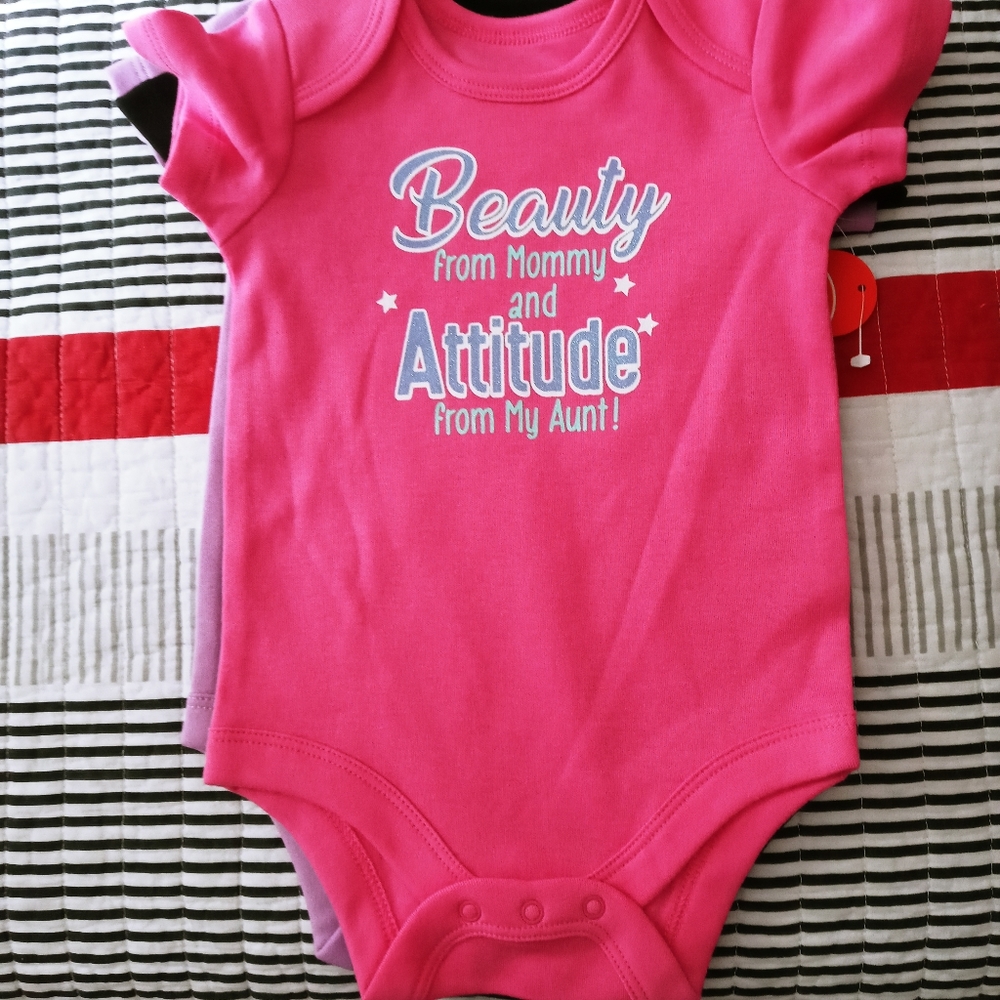 Bundle 6 New Baby Girls Creeper Multicolor Size 3-6M